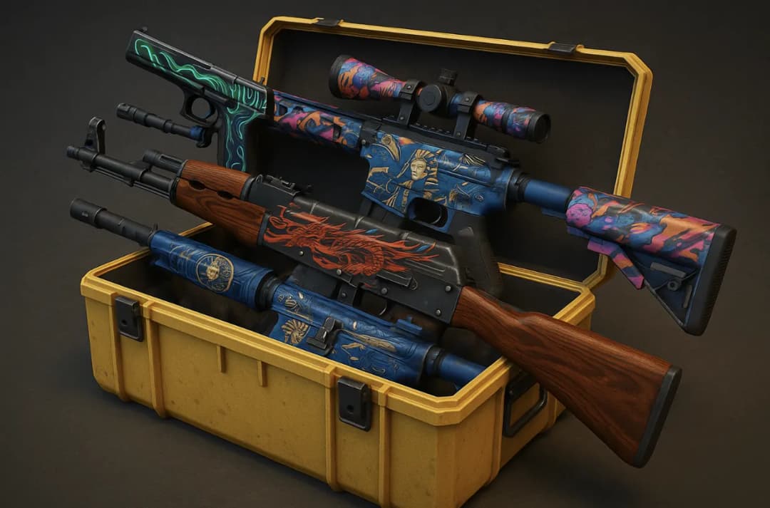 Skrzynka CS2 ze skinami